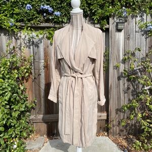 Soft beige trench coach